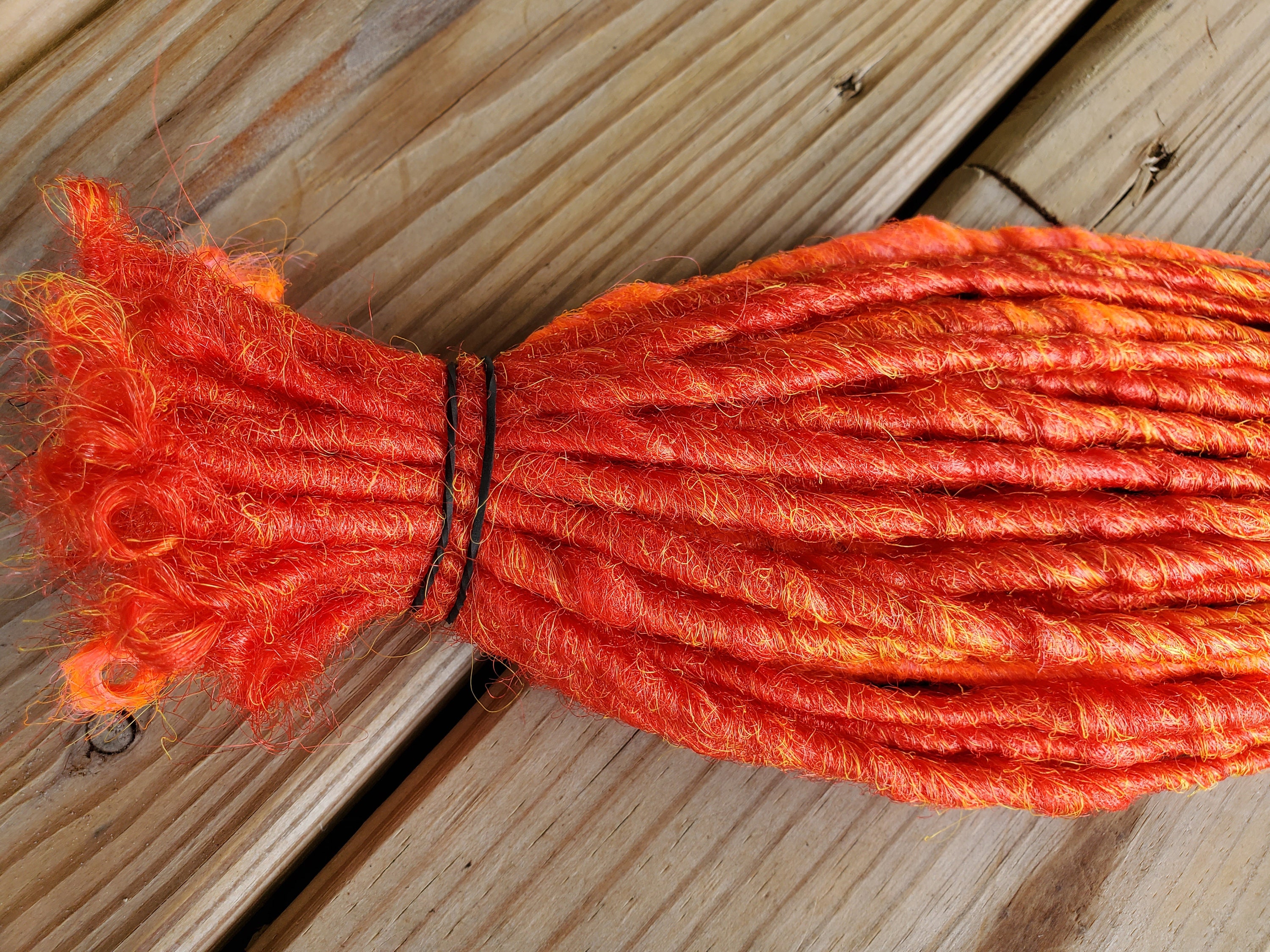 40 Orange Dreads SE Synthetic Dreadlocks Hair Extensions Etsy