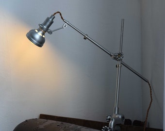 Vintage Industrial  Adjustable Clamp Table Light