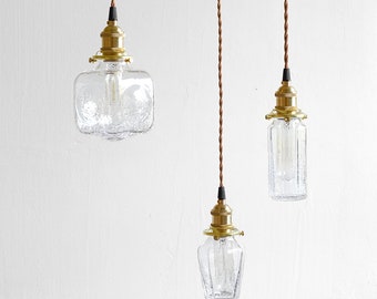 Glass Fissures Style Hanging Pendant Light