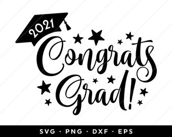 Download Congrats Grad Svg Etsy