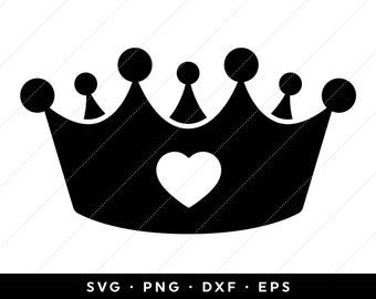 Free Free 133 Crown With Heart Svg SVG PNG EPS DXF File