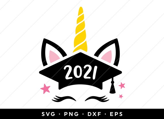 Download 2021 Unicorn Graduation Cap Svg Class Of 2021 Unicorn Grad Etsy