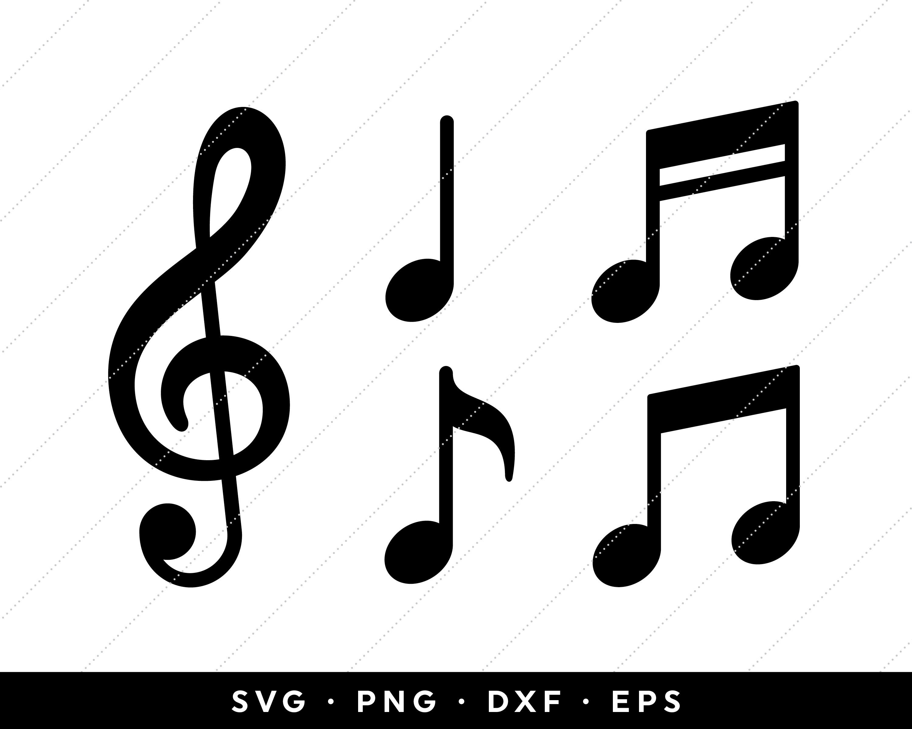 Notes de musique SVG, Note de musique SVG Bundle, Notes de musique