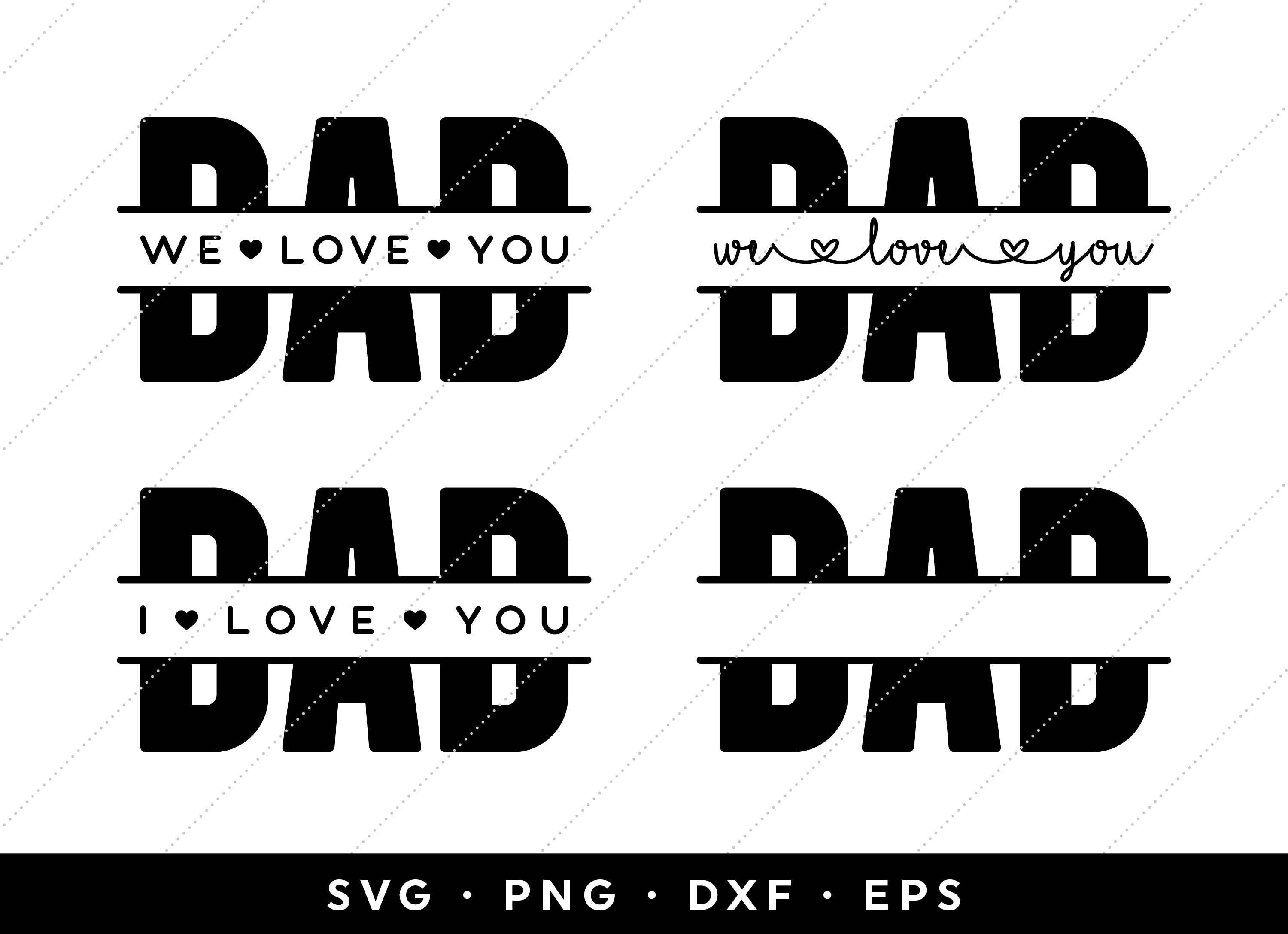 Download Split Dad SVG Bundle Dad Split Monogram SVG Dad Monogram | Etsy