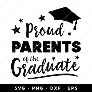 Stolze Eltern der Graduierten SVG, Abschluss SVG, Abschluss Shirt Design, Klasse von 2024 SVG, Clip Art, Cricut, svg, png, dxf, eps Dateien