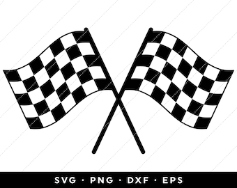 Racing SVG, Checkered Flag SVG, Race Flag SVG, Car Flag svg, Checker svg, Cricut, Silhouette, Template, Instant Download, Cutting Files