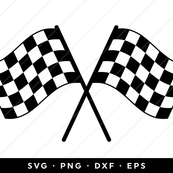 Carreras SVG, Bandera a cuadros SVG, Bandera de carrera SVG, Bandera de coche svg, Checker svg, Cricut, Silueta, Plantilla, Descarga instantánea, Cortar archivos