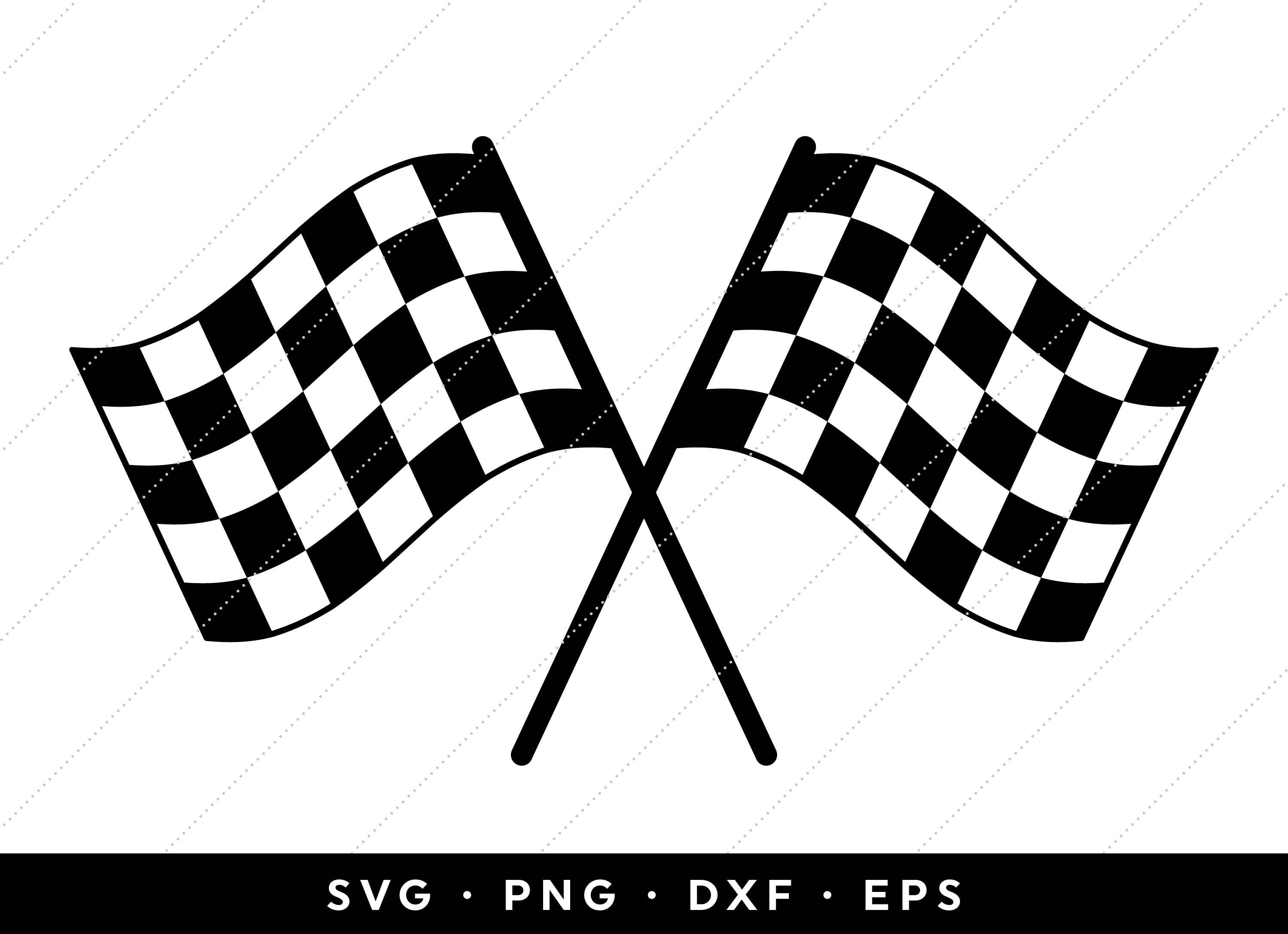 Racing SVG, Checkered Flag SVG, Race Flag SVG, Car Flag Svg, Checker Svg,  Cricut, Silhouette, Template, Instant Download, Cutting Files 