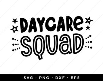 Guardería Squad SVG, Camisa de guardería SVG, Regreso a la escuela SVG, Camisa de regreso a la escuela svg, Primer día svg, Archivo de corte, Imágenes Prediseñadas, Descarga instantánea