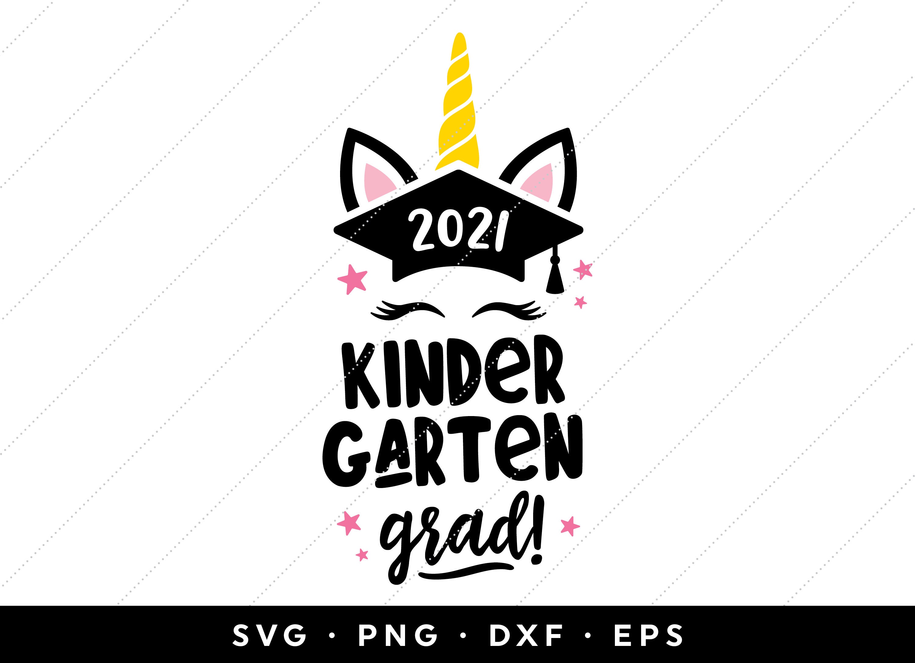 Download Kindergarten 2021 Unicorn Grad SVG Kindergarten Graduation ...