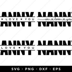 Download Grandma Split Monogram Svg Grandma Svg Split Monogram Svg Etsy