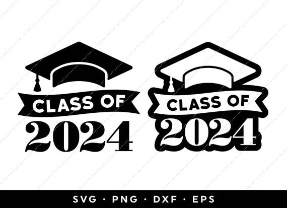 Class of 2024 Graduation Cap - SVG file Stock Vector