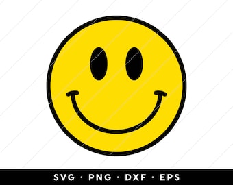 Smiley Face Clipart Etsy