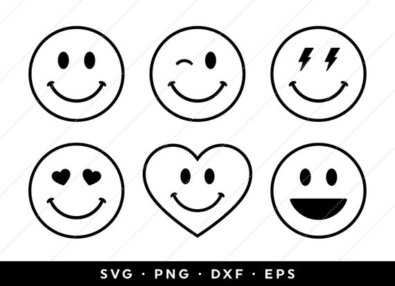 Download Smiley Face Svg Bundle Happy Face Svg Bundle Smile Svg Etsy