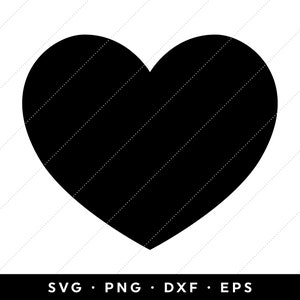 Heart SVG, Heart Clip Art, Heart Clipart, Heart Cut File, Heart Template, Cricut, Instant Download, Cutting Files