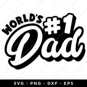 Welten #1 Papa SVG, Vatertag SVG-Dateien, Vatertag SVG 2024, Vatertag SVG, ClipArt, Cricut, Silhouette, png, dxf, eps