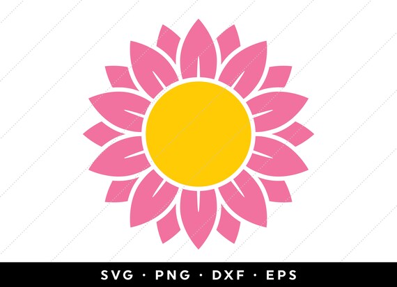 Free Free 305 Decal Half Sunflower Svg SVG PNG EPS DXF File