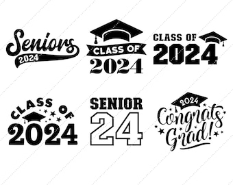 Graduation SVG Bundle, Graduation 2024 SVG, Graduation Shirt SVG Design, Graduation Cap svg, Seniors svg files, clip art, cricut, silhouette
