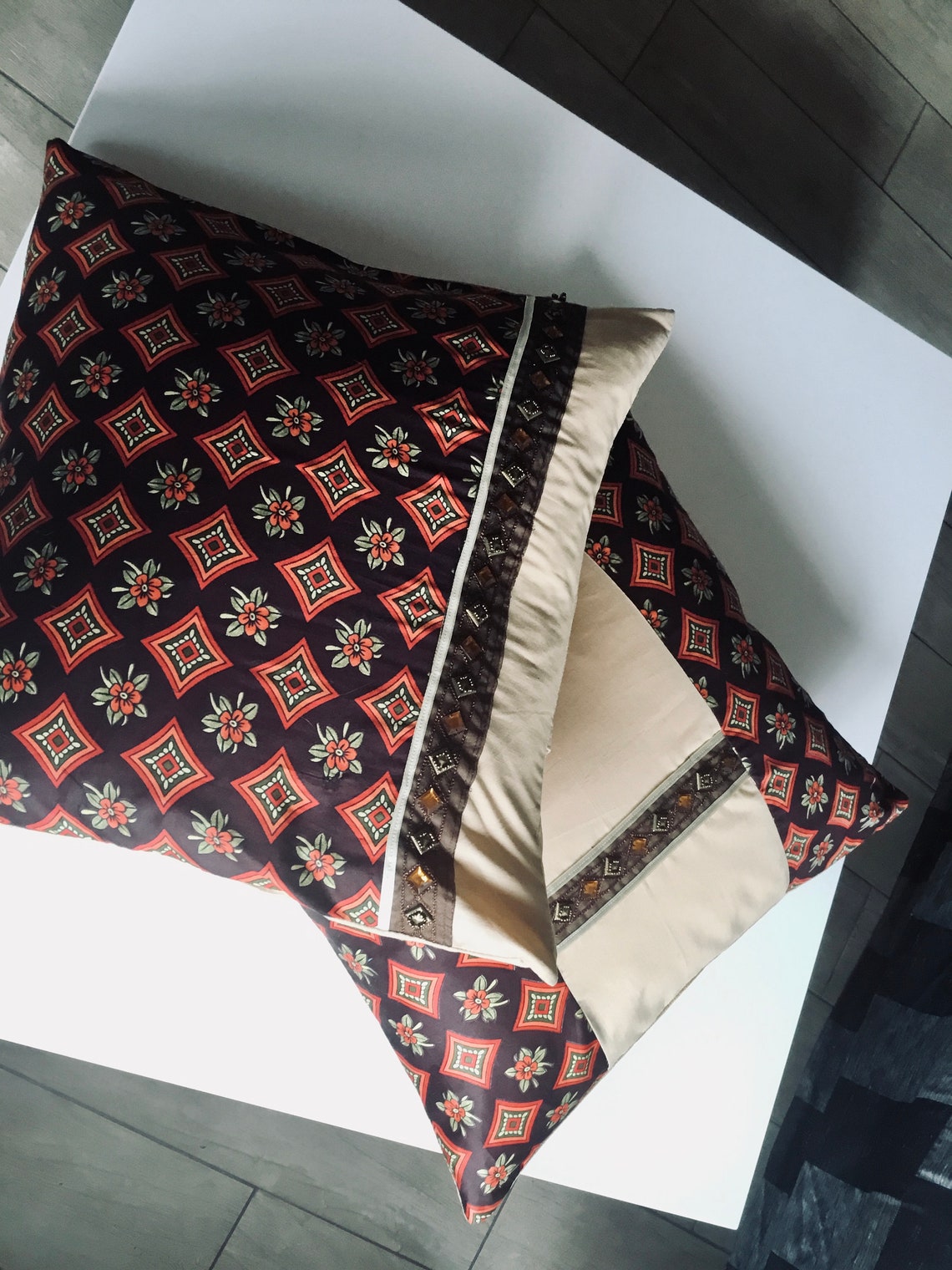 2 x Cushion covers cotton fits 50cm x 50cm cushion standard Etsy