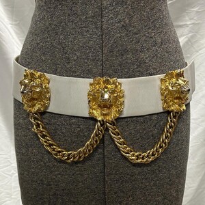 Judith Leiber ベルト ゴールド系 レディース Vintage Judith Leiber Gold Lion's Head Belt - Etsy