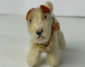 Vintage Steiff 'foxy' Spotted White Fox Terrier Dog 1950s - Etsy