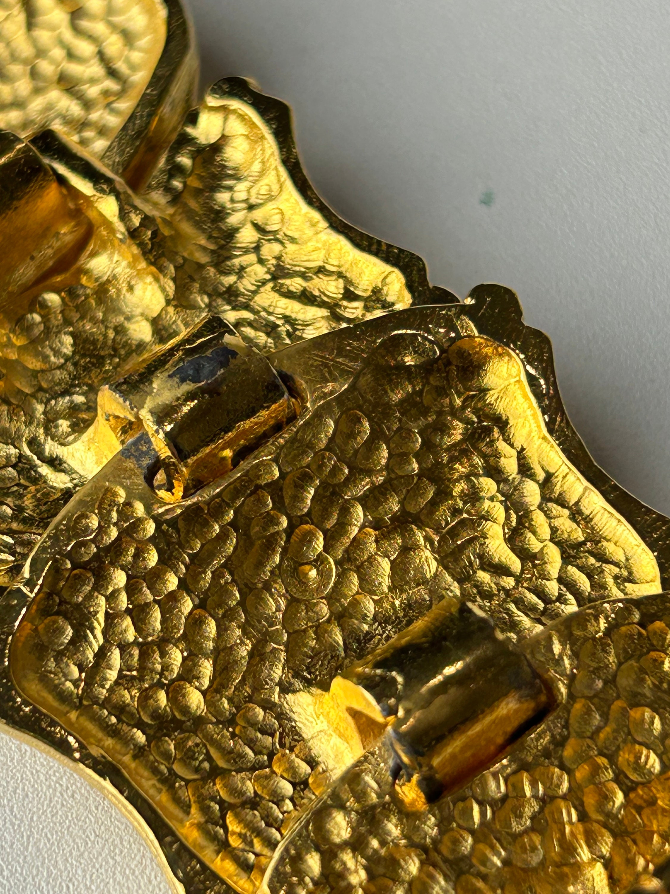 Vintage Alexis Kirk Gold Statement Belt Buckle - Etsy display picture 2
