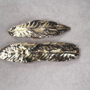 Vintage Mimi N Di 1982 Gold Leaves Belt Buckle - Etsy display picture 2