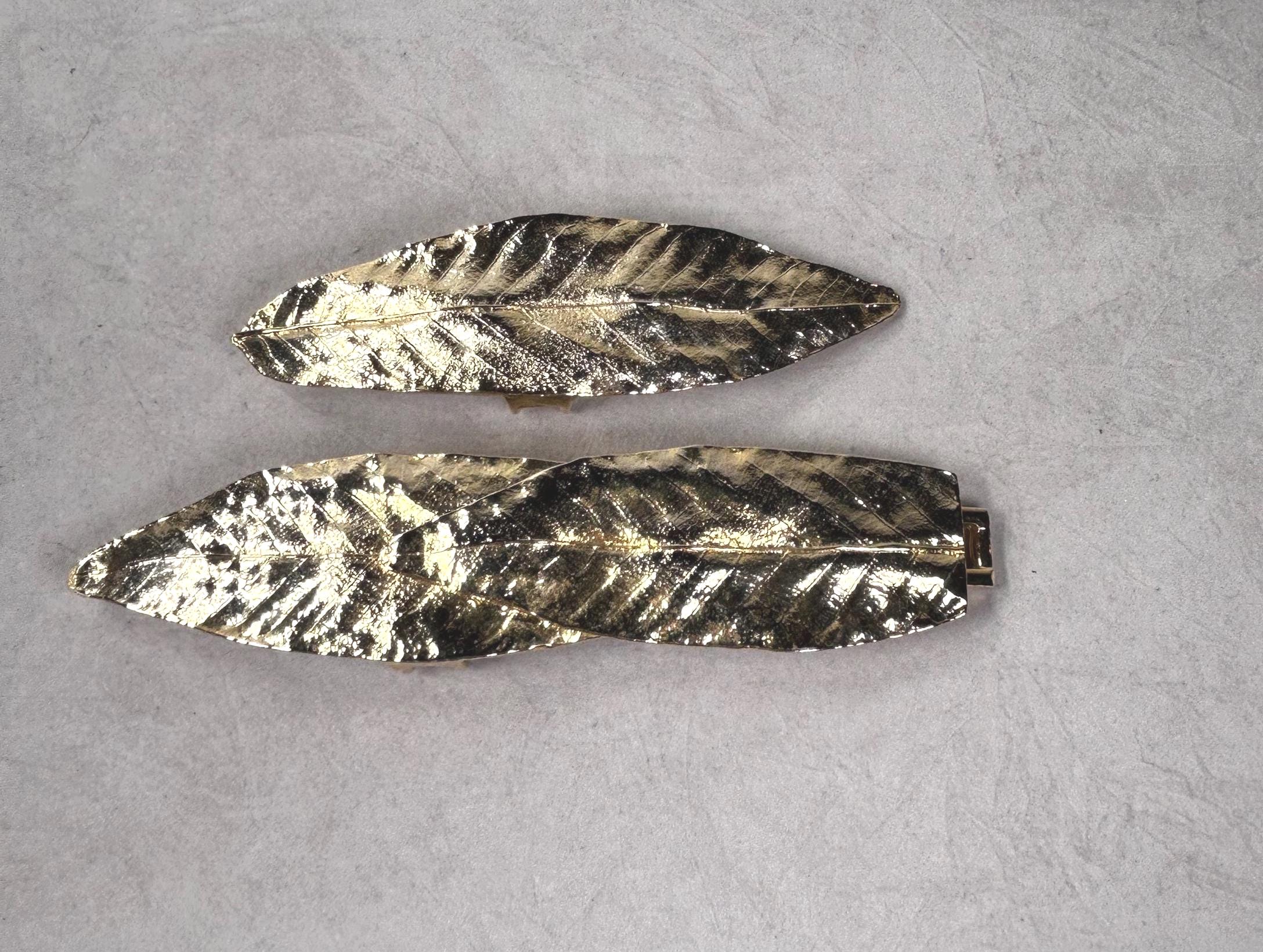 Vintage Mimi N Di 1982 Gold Leaves Belt Buckle - Etsy display picture 1