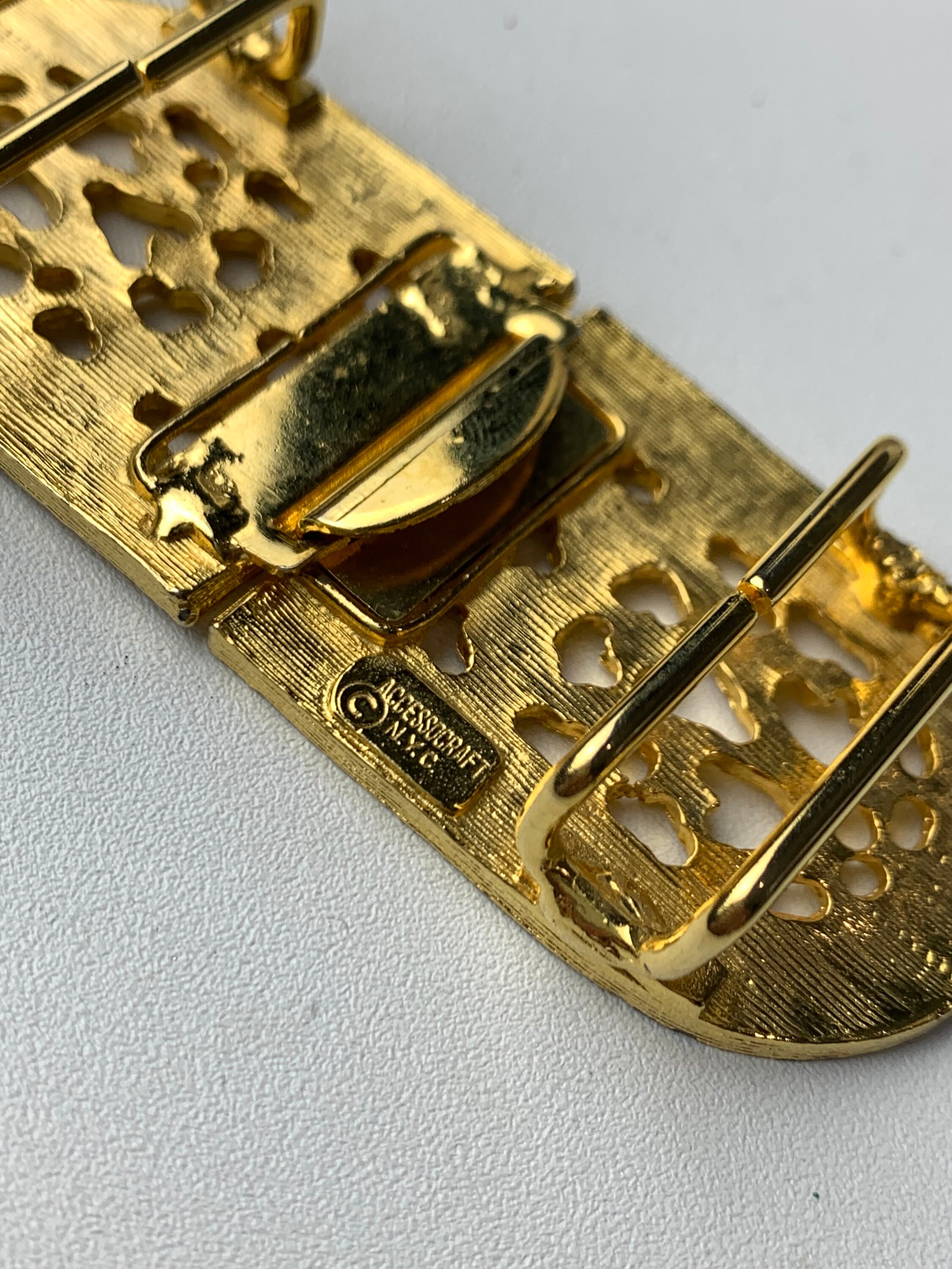 Vintage Accessocraft NYC Gold Tone Etruscan Belt Buckle - Etsy