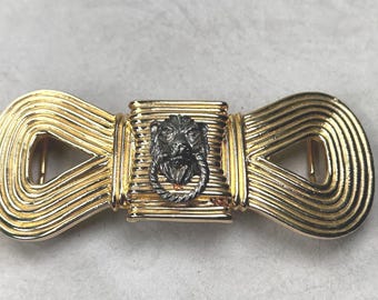 Vintage Signed Mimi Di N Silver-tone Large Lion Belt Buckle  display picture 3
