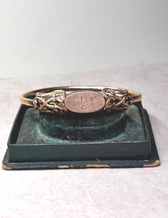 Vintage Monogram Bangle Bracelet - image 11