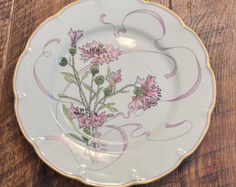Haviland Limoges Ail Sauvage (Wild Garlic) Fleurs et Rubans Collector Plate