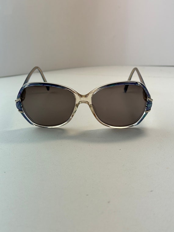 Vintage Elizabeth Arden Blue Sunglasses - image 5