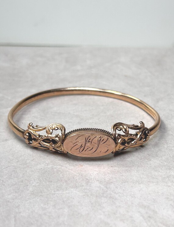 Vintage Monogram Bangle Bracelet - image 10
