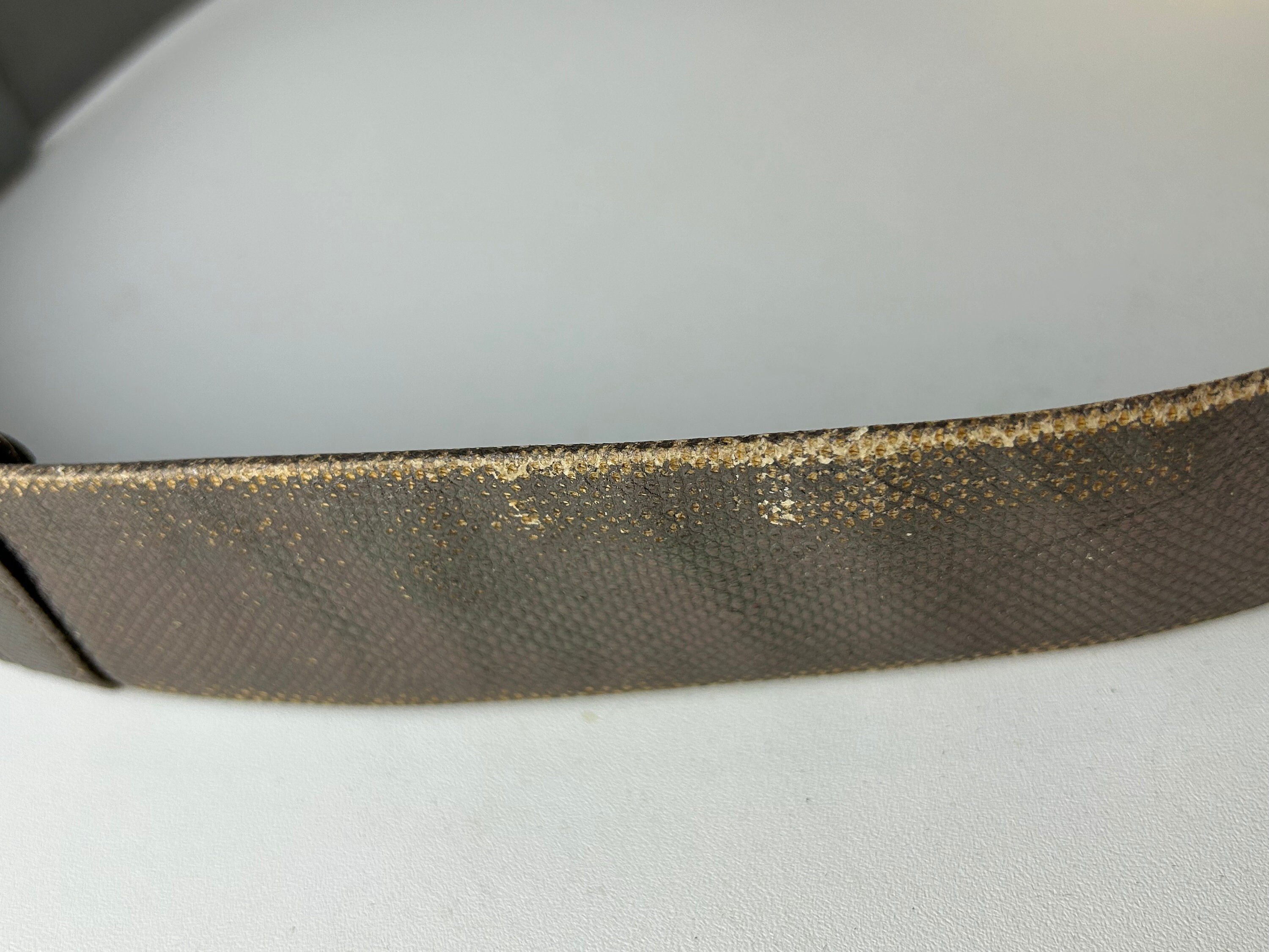 Vintage Alexis Kirk Cream Snakeskin Belt Gold Tone Architectural Buckle Wide 80s Vintage Alexis Kirk Gold & Silver Tone Statement Belt: Faux  main image 4