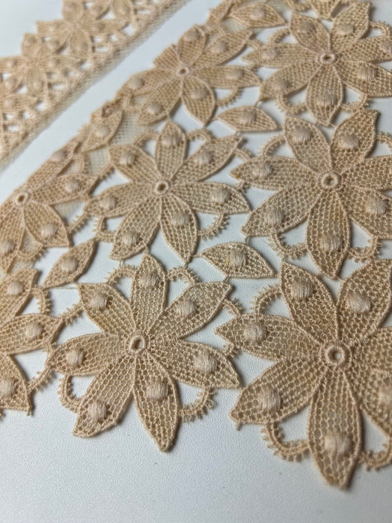 Vintage Unused Karyl Lee Ivory Lace Collar and Cu… - image 4