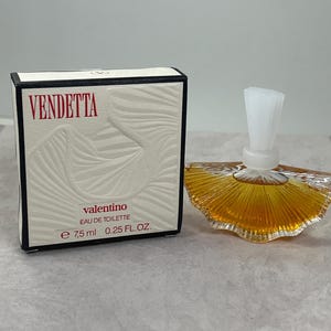 Vintage New in Box Vendetta by Valentino Perfume .25 fl oz