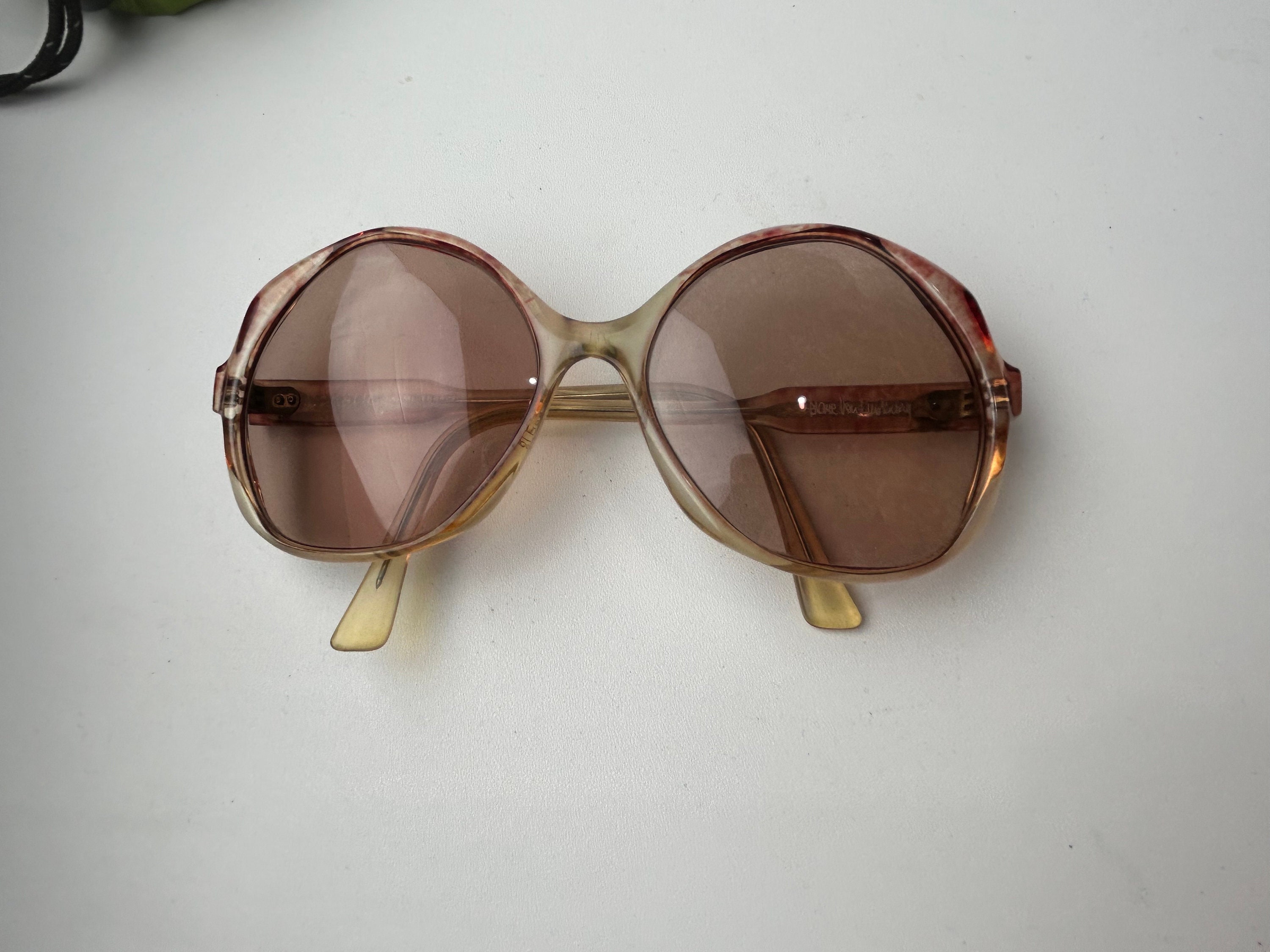 Diane Von Furstenberg Designer Oversized Sunglasses Oval Blaise DV575S Green Diane Von Furstenberg MF 82 590 – Vintage Frames Company main image 2