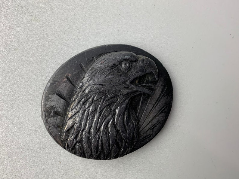 Vintage Eagle Bergamot Brass Works Silver Tone Belt Buckle 1987 Etsy