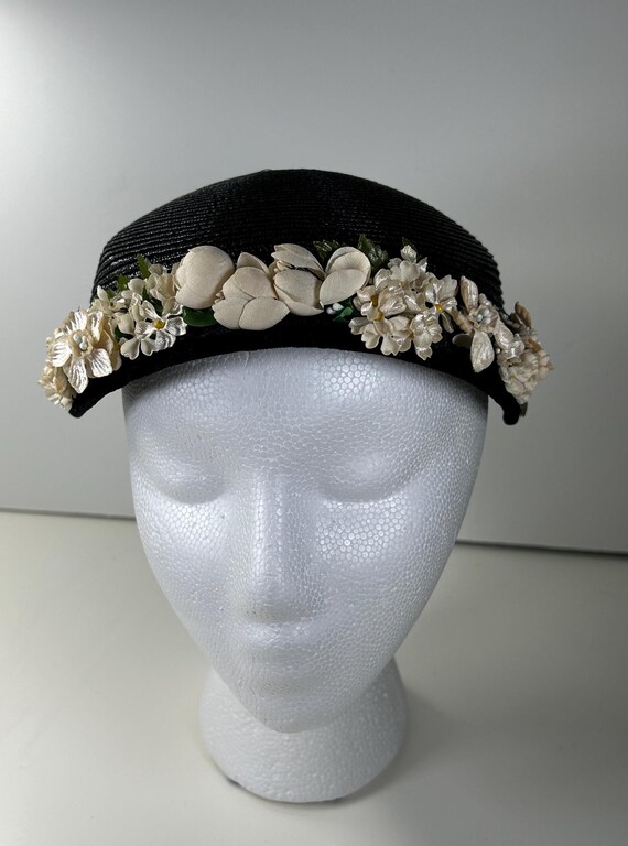 Unique Vintage Black and Cream Woven Hat Unique Vintage | Accessories | Unique Vintage Black And  main image 4