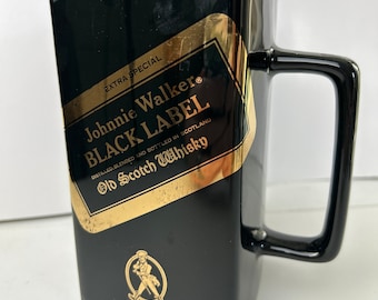 Vintage Johnny Walker Black Label Old Scotch Whiskey Pitcher Wade PDM