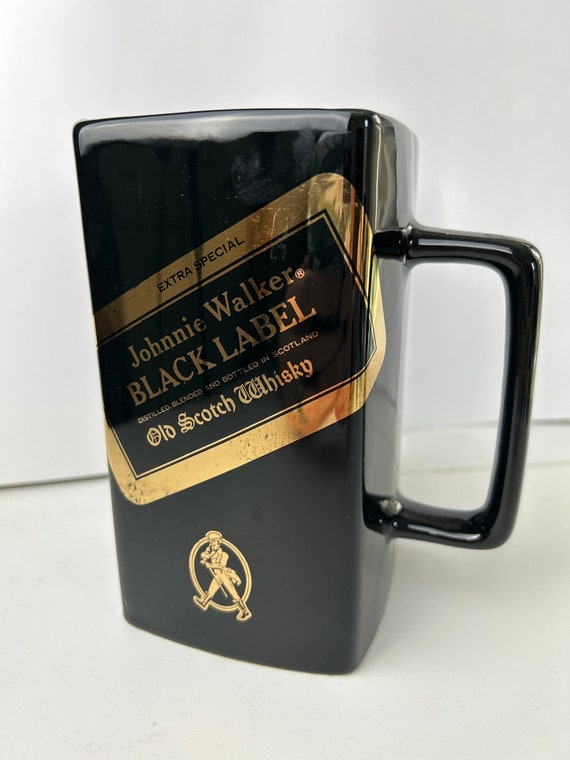 Vintage Johnny Walker Black Label Old Scotch Whiskey Pitcher Wade
