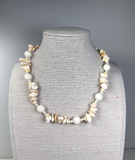 Vintage Miriam Haskell Glass and Stone Beaded Necklace