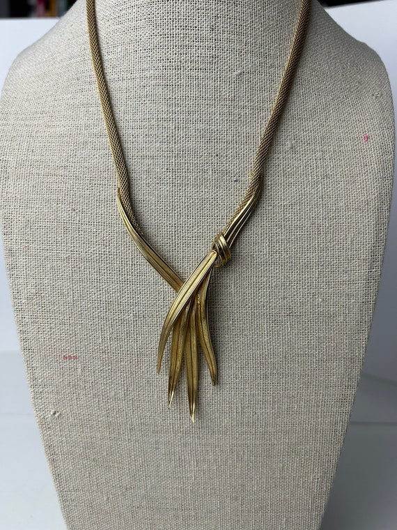 Vintage Grosse 1961 Gold Tone Articulated Necklace