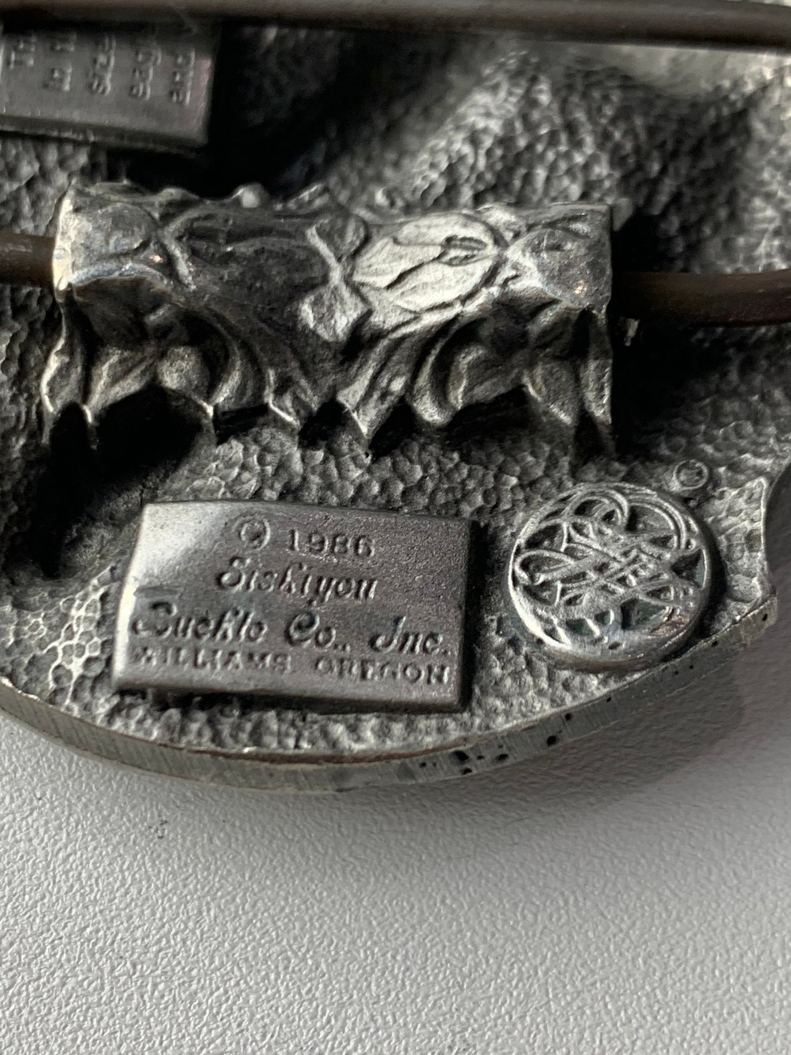 Vintage Eagle Bergamot Brass Works Silver Tone Belt Buckle Etsy