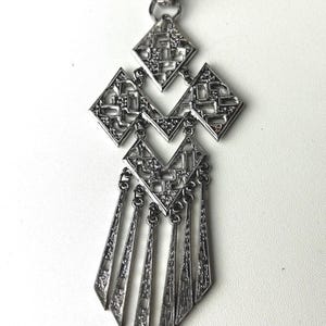 Vintage Silver Waterfall Style Pendant