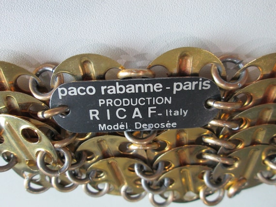 Vintage 60s/70s Paco Rabanne Paris Designer Vinta… - image 4