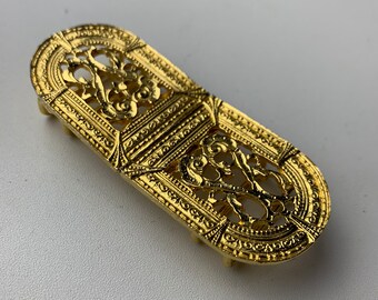 Vintage Accessocraft NYC Gold Tone Etruscan Belt Buckle - Etsy