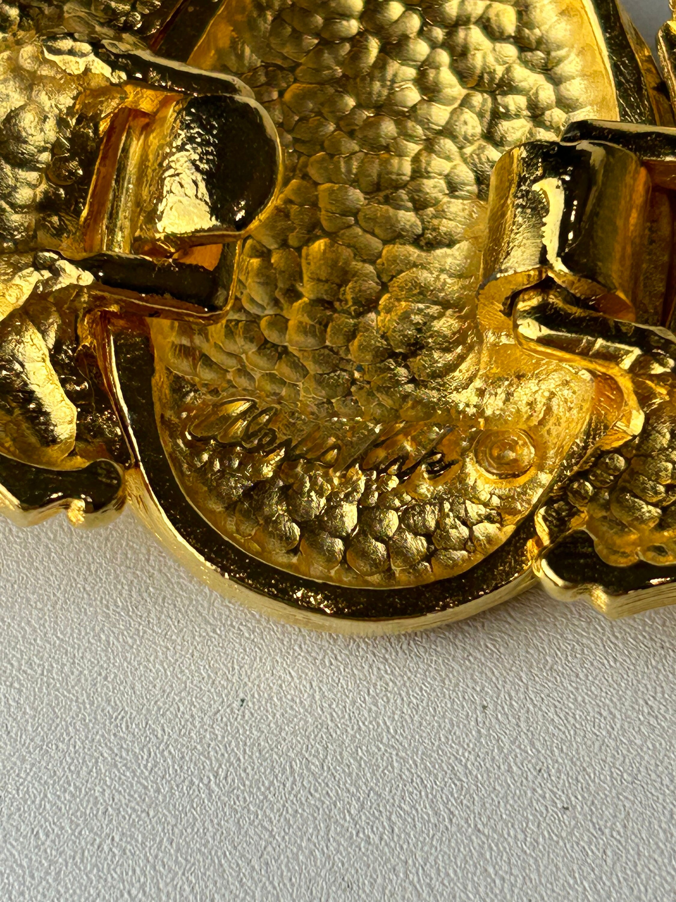 Vintage Alexis Kirk Gold Statement Belt Buckle - Etsy display picture 3
