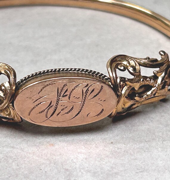 Vintage Monogram Bangle Bracelet - image 6